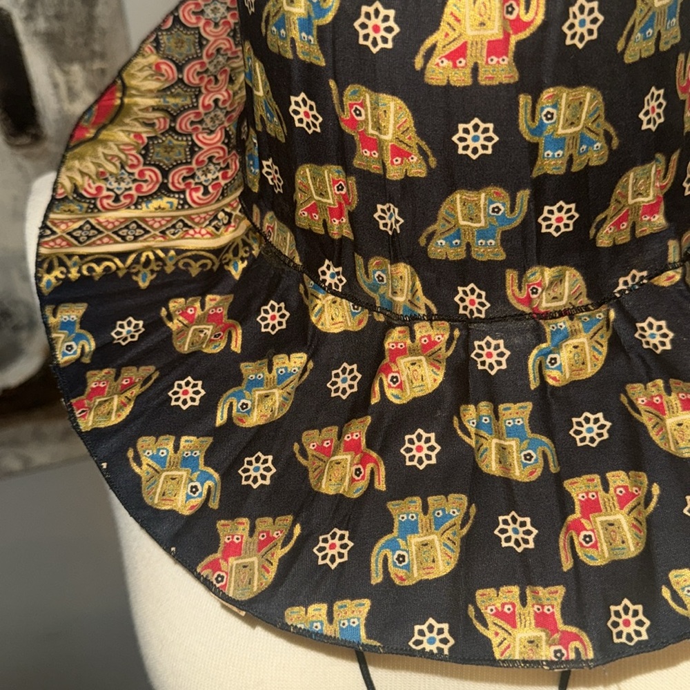 Colorful Elephant Pattern Hand Fan - Picture 8 of 8